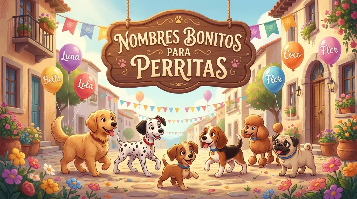 Nombres bonitos para perritas